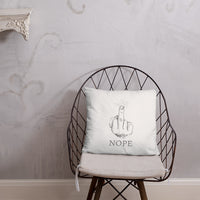 Nope - Funny Throw Pillow