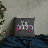 Get Lucky - Adult Humor Throw Pillow