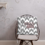 Dead Inside - Funny Throw Pillow