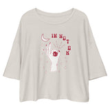 I'm Not Ok - "Inspirational" Drop Shoulder Crop Top