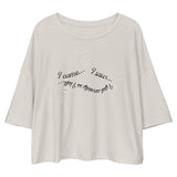 I Got Anxiety So I Left - Funny Drop Shoulder Crop Top