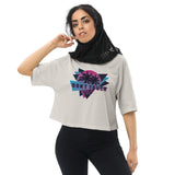Don't Touch Me - Funny Drop Shoulder Crop Top