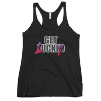 Get Lucky - Adult Humor Contoured Cut Racerback Tank