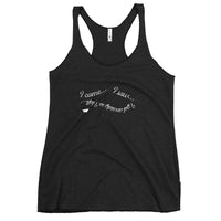 I Got Anxiety So I Left - Funny Contoured Cut Racerback Tank