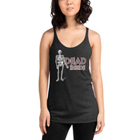 Dead Inside - Funny Contoured Cut Racerback Tank