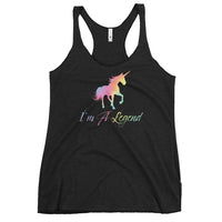 I'm A Legend - Funny Contoured Cut Racerback Tank