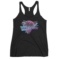 Don't Touch Me - Funny Contoured Racerback Tank