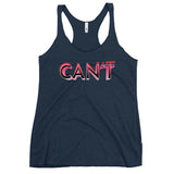 Can't - "Inspirational" Contoured Racerback Tank