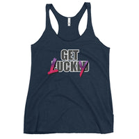 Get Lucky - Adult Humor Contoured Cut Racerback Tank