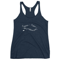 I Got Anxiety So I Left - Funny Contoured Cut Racerback Tank