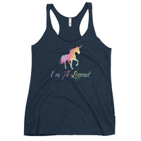 I'm A Legend - Funny Contoured Cut Racerback Tank