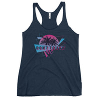 Don't Touch Me - Funny Contoured Racerback Tank