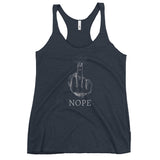 Nope - Funny Contoured Cut Racerback Tank