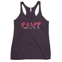Can't - "Inspirational" Contoured Racerback Tank