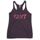 Can't - "Inspirational" Contoured Racerback Tank