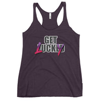 Get Lucky - Adult Humor Contoured Cut Racerback Tank