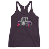 Get Lucky - Adult Humor Contoured Cut Racerback Tank