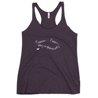 I Got Anxiety So I Left - Funny Contoured Cut Racerback Tank