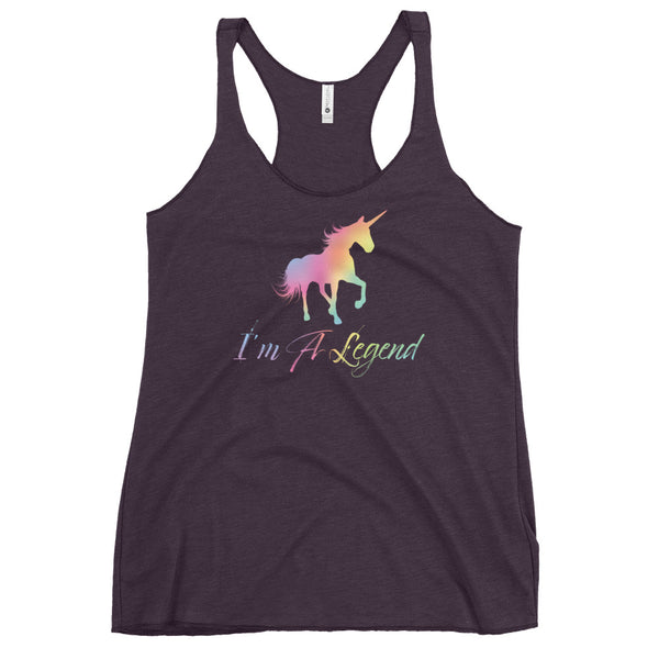 I'm A Legend - Funny Contoured Cut Racerback Tank