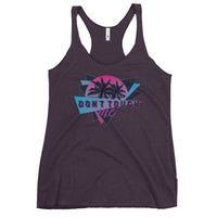 Don't Touch Me - Funny Contoured Racerback Tank