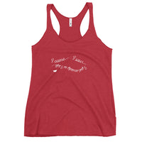 I Got Anxiety So I Left - Funny Contoured Cut Racerback Tank