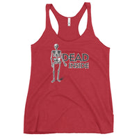 Dead Inside - Funny Contoured Cut Racerback Tank