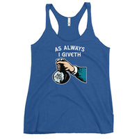 Giveth No Fucks - Adult Humor Contoured Cut Racerback Tank