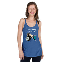 Giveth No Fucks - Adult Humor Contoured Cut Racerback Tank