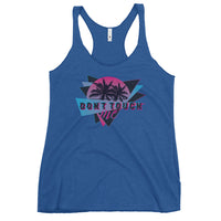 Don't Touch Me - Funny Contoured Racerback Tank