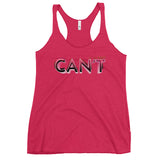 Can't - "Inspirational" Contoured Racerback Tank