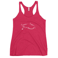 I Got Anxiety So I Left - Funny Contoured Cut Racerback Tank