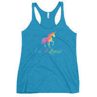 I'm A Legend - Funny Contoured Cut Racerback Tank
