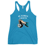 Giveth No Fucks - Adult Humor Contoured Cut Racerback Tank