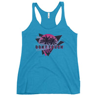Don't Touch Me - Funny Contoured Racerback Tank